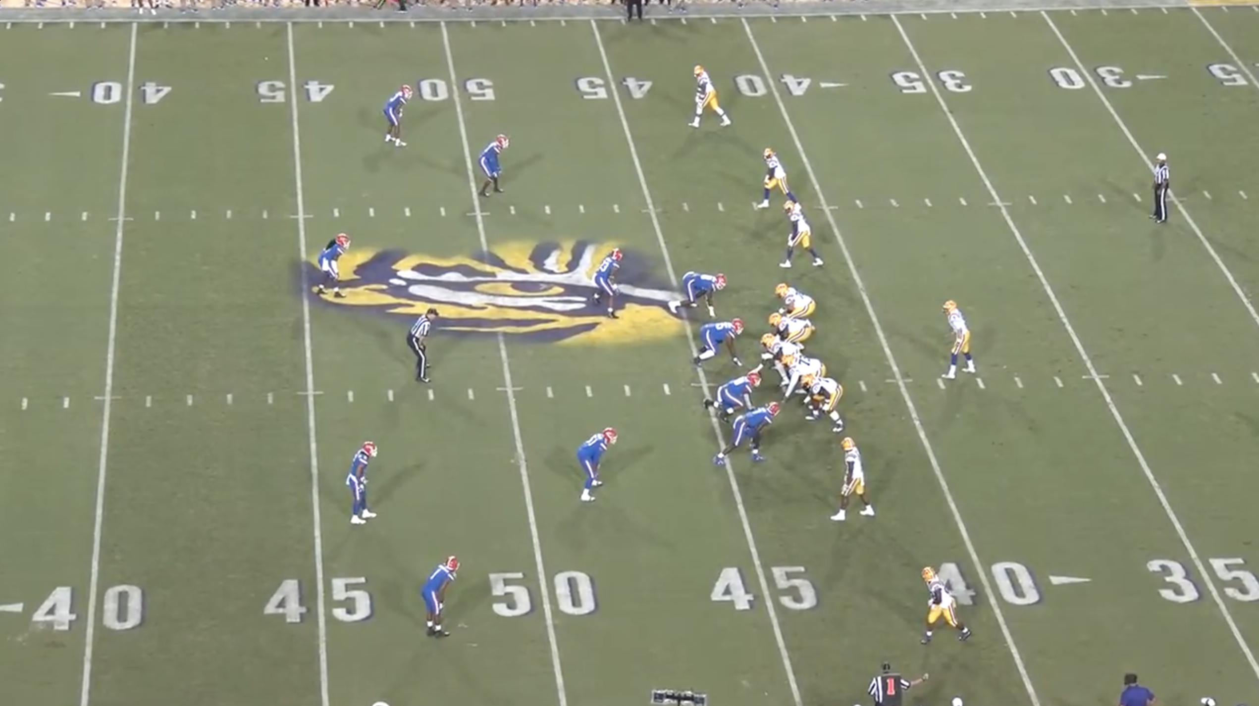 Traditional view for football broadcasts
