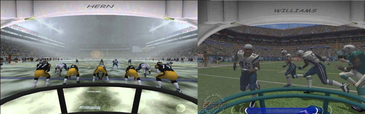 Example of first person football simulation games